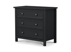 Maine Anthracite Three Drawer Chest
