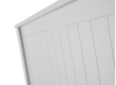 Maine Dove Grey Ottoman Storage Bed - detail