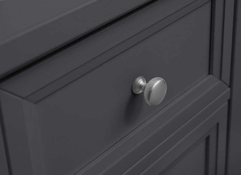 Maine Anthracite Tall Chest - detail