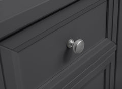 Maine Anthracite Tall Chest - detail