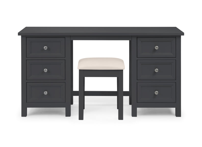 Maine Anthracite Dressing Table & Stool - 2