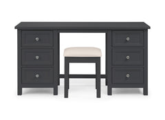 Maine Anthracite Dressing Table & Stool - 2