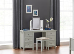 Maine Grey Dressing Table W/ Soprano Mirror