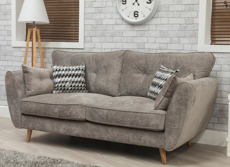 Marlo Grey Three Seat Sofa