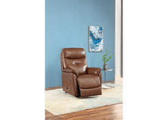 Mattia Tan Leather Powered Chair