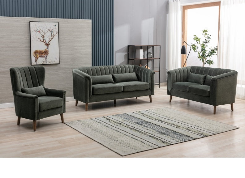 Charlotte 3SS+2SS+SS Moss Sofa Suite