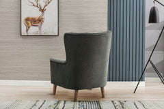 Charlotte Armchair Moss - rear