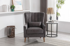 Charlotte Graphite Armchair - front