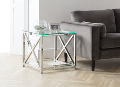 Miami Glass Lamp Table - room