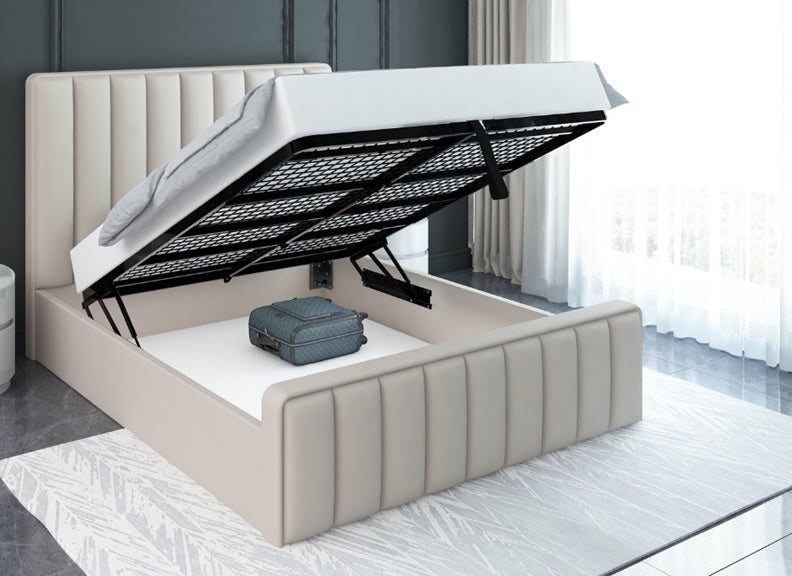 Mira Fabric Bed - base open