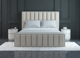 Mira Fabric Bed - end