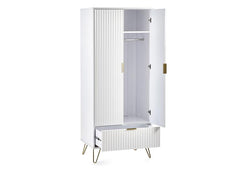 Murano White Wardrobe - inside