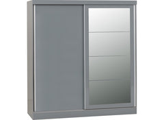 Nevada Grey Sliding Two Door Wardrobe