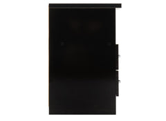Nevada Block Gloss Two Drawer Bedside - side
