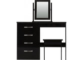 Nevada Black Gloss Dressing Table Set