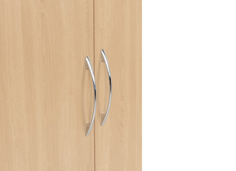 Nevada Sonoma Oak Two Door Wardrobe - handles