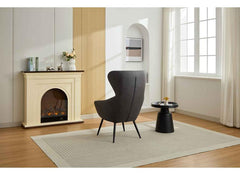 Nantes Fabric Graphite Chair - rear