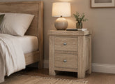 Normandy Bedside | Nightstand With Drawers In A Whitewashed Finish