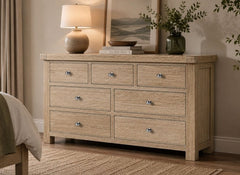 Normandy 3+4 Chest Of Drawers | Bedroom Chest In A Whitewashed Finish
