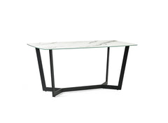 Olympus White Marble Effect Dining Table