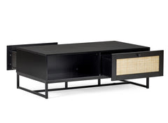 Padstow Black Coffee Table - detail