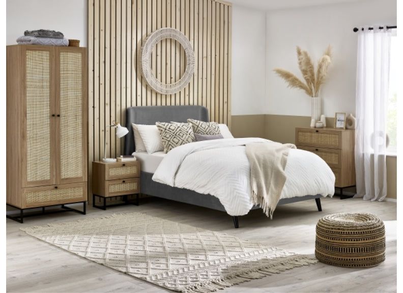Padstow Oak & Rattan Bedroom