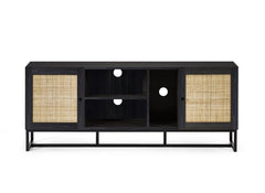 Padstow Black & Rattan Occasional - 1