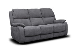 Parker Grey Fabric Three Seat Sofa