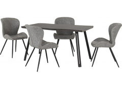 Quebec Concrete Effect Dining Set - 1
