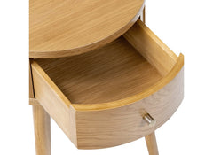 Soho Round End Table - drawer