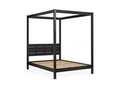 Roxanne Black Canopy Bed