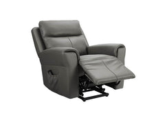 Russo Leather Lift & Rise Armchair - Ash Grey