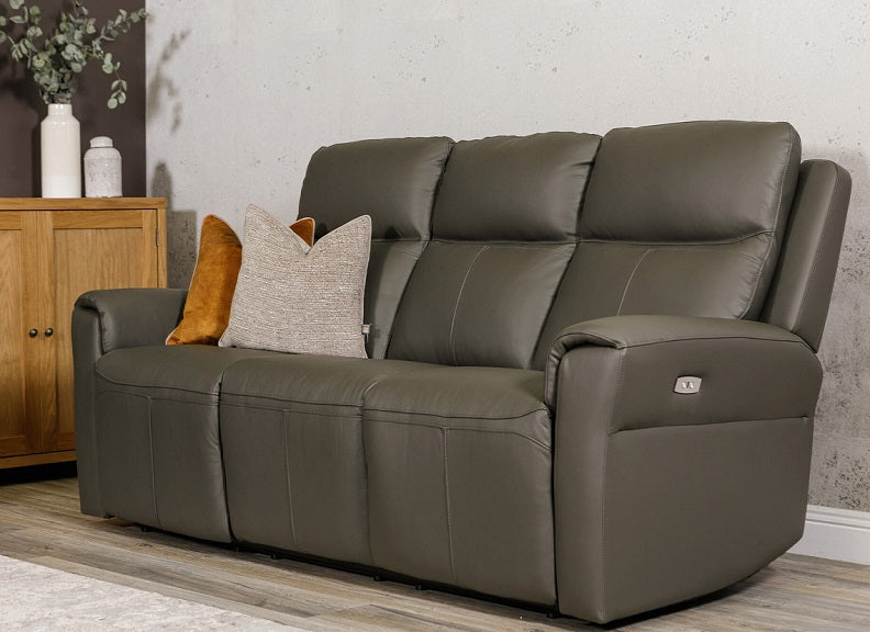 Russo 3RR Ash Faux Leather Sofa - room