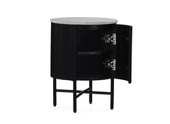 Lucas Round Cupboard - open