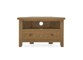Burford Corner TV Unit - with drawer - detail - front