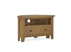 Burford Corner TV Unit - with drawer - detail - 2