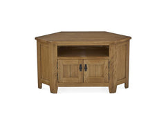 Burford Corner TV Unit - with doors - front