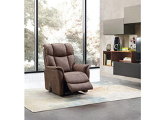 Renato Fabric Nutmeg Powered Armchair - 2