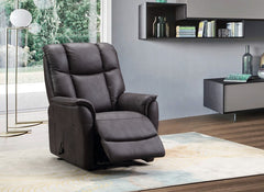 Renato Fabric Gunmetal Powered Armchair - 1
