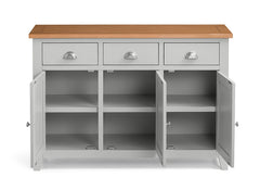 Richmond Grey & Oak Sideboard - inside