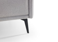 Rohe Grey Three Seat Sofa - leg