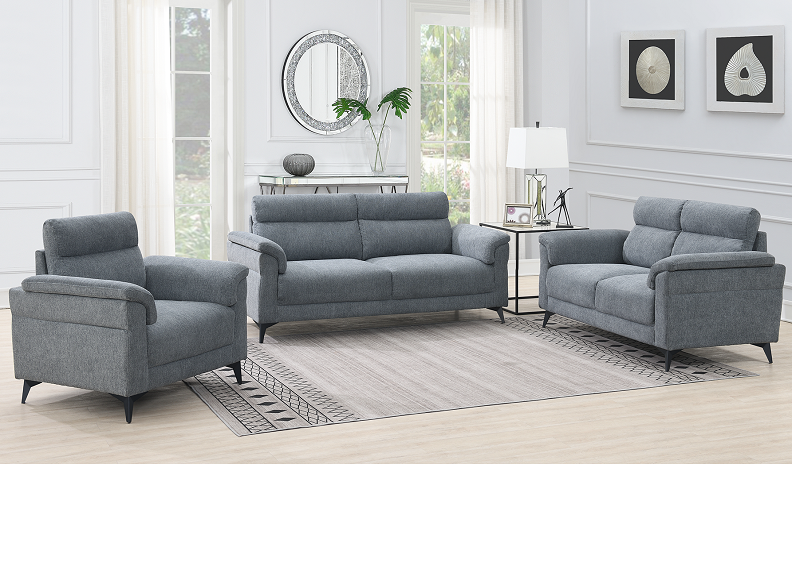 Roxy Grey 3+2+1 Sofas