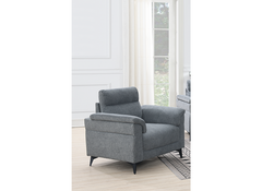 Roxy Grey Fabric JX21 Armchair