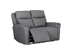 Russo Fabric Charcoal Two Seat Sofa - 5