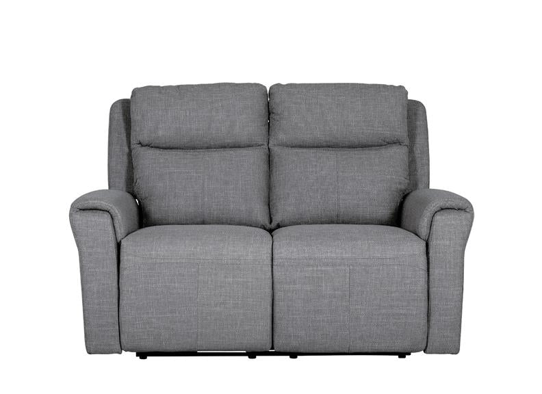 Russo Fabric Charcoal Two Seat Sofa - front