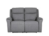 Russo Fabric Charcoal Two Seat Sofa - front