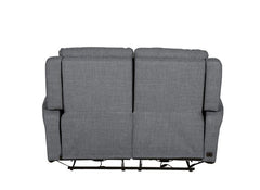 Russo Fabric Charcoal Two Seat Sofa - rear