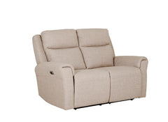 Russo Fabric Mushroom Two Seat Sofa - 1