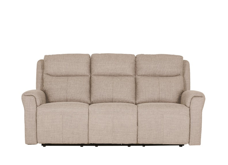 Russo Mushroom Three Seat Powered Sofa - front