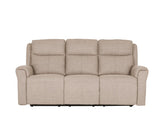 Russo Mushroom Three Seat Powered Sofa - front